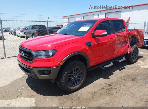 1FTER4FH9NLD49079 2022 FORD RANGER Red Առջևի ձախ երեք քառորդ տեսարան