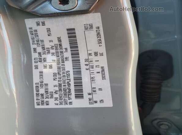 1FTER4FH9PLE15570 2023 FORD RANGER Gray Vista del compartimento del motor