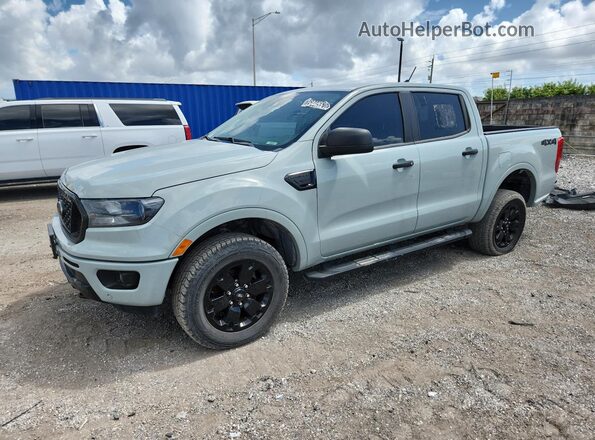 1FTER4FH9PLE34202 2023 FORD RANGER Silver Widok naklejki z numerem VIN