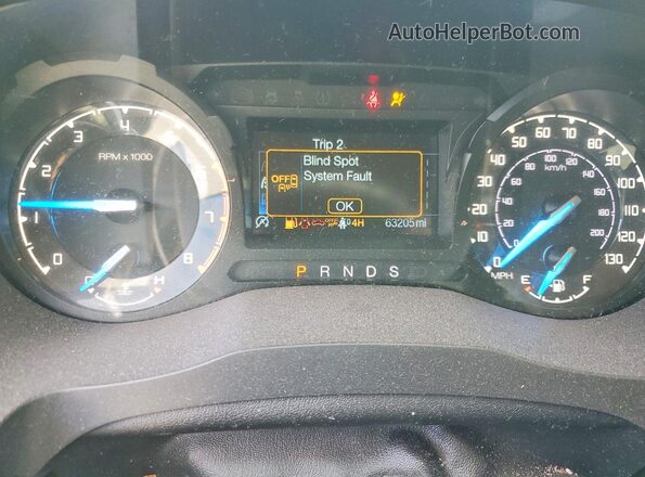 1FTER4FHXLLA18847 2020 FORD RANGER White Սարքավորումների վահանակի տեսք