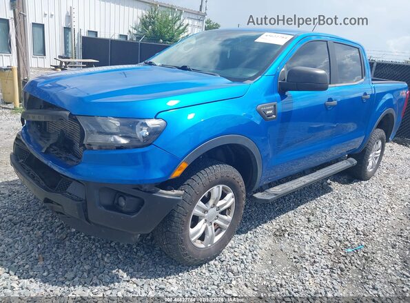1FTER4FHXMLD40096 2021 FORD RANGER Blue წინა მარცხენა ხედი სამი მეოთხედიდან