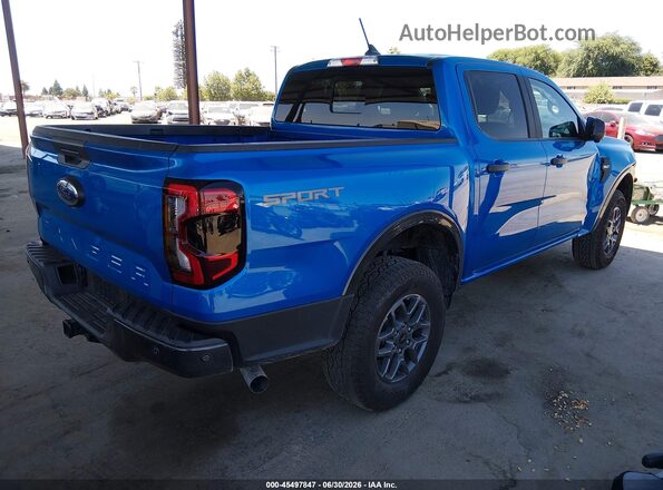 1FTER4GH8RLE67886 2024 FORD RANGER Blue Задня права чверть