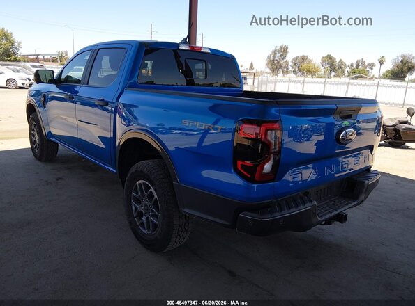1FTER4GH8RLE67886 2024 FORD RANGER Blue Задня ліва чверть