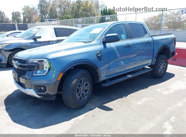1FTER4GHXRLE26496 2024 FORD RANGER Blue Передня ліва чверть