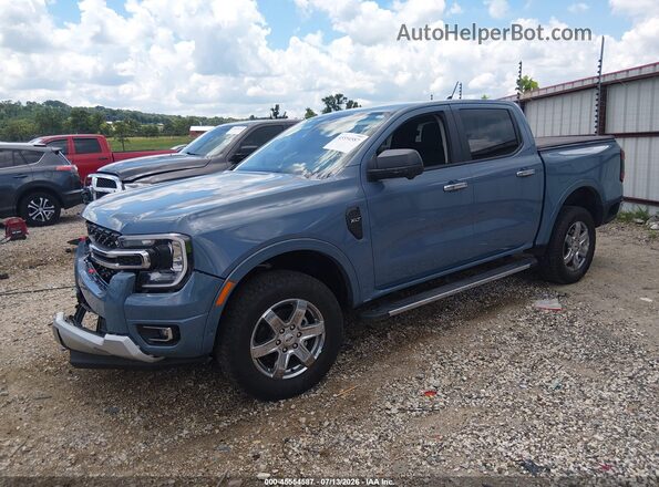 1FTER4GHXRLE43136 2024 FORD RANGER Blue Передня ліва чверть