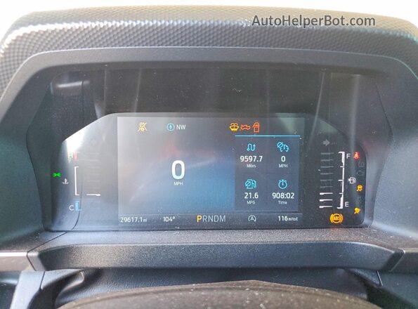 1FTER4HH0RLE19975 2024 FORD RANGER White ხელსაწყოთა პანელის ხედი