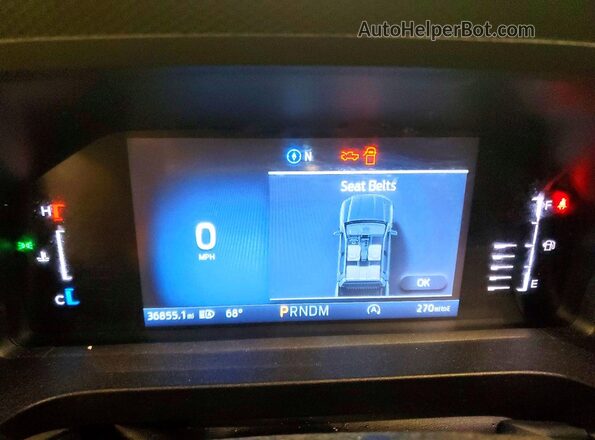 1FTER4HH8RLE28262 2024 FORD RANGER White Вид щитка приладів