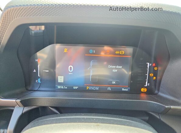 1FTER4HP9SLE23875 2025 FORD RANGER Серый Вид щитка приборов