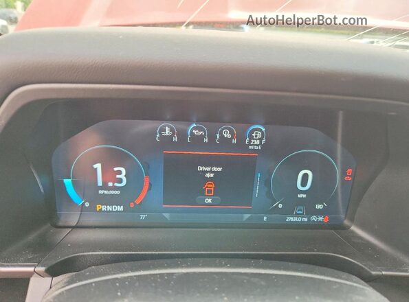 1FTER4KHXRLE09673 2024 FORD RANGER Red Vista del cuadro de instrumentos
