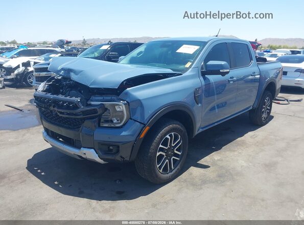 1FTER4KHXSLE17925 2025 FORD RANGER Blue Առջևի ձախ երեք քառորդ տեսարան