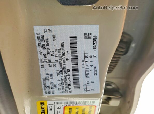 1FTER4LR3SLE07566 2025 FORD RANGER Желто-коричневый Вид подкапотного пространства