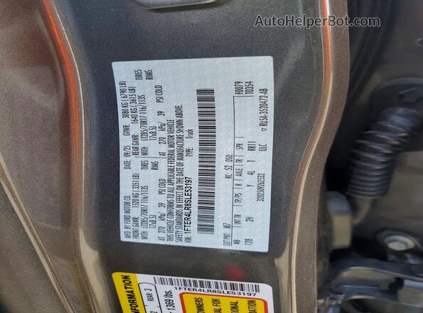 1FTER4LR8SLE53197 2025 FORD RANGER Серый Вид наклейки с VIN-кодом
