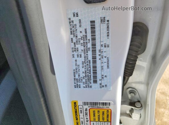 1FTER4LR9SLE01495 2025 FORD RANGER White ძრავის განყოფილების ხედი