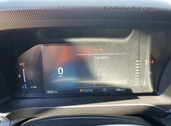 1FTER4PH3SLE40746 2025 FORD RANGER White Instrument cluster view