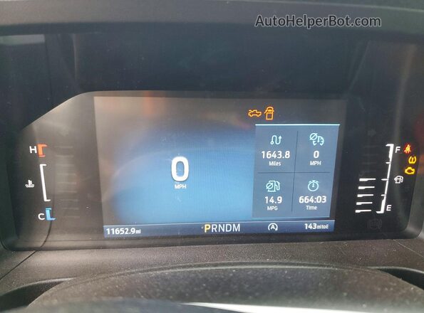 1FTER4PH6RLE42128 2024 FORD RANGER White Instrument cluster view