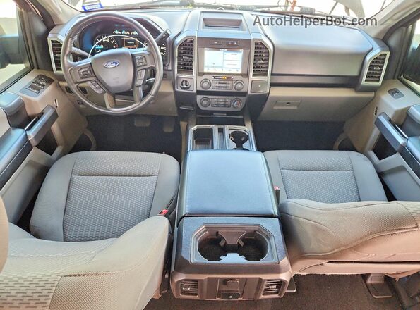 1FTEW1C40KKC84469 2019 FORD F150 Gray Вид панелі приладів