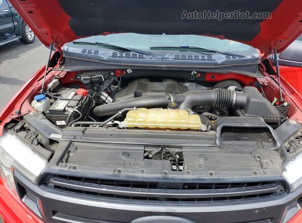 1FTEW1C41KKE64866 2019 FORD F150 Red უკანა სალონის ხედი