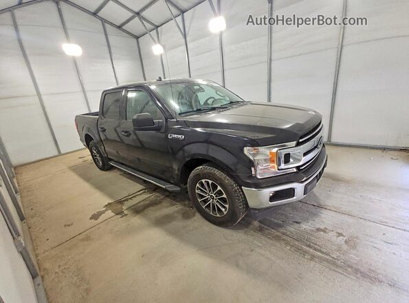1FTEW1C42KFA82385 2019 FORD F150 Черный Передняя правая четверть