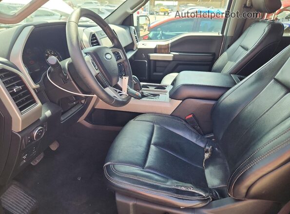 1FTEW1C48KKE13414 2019 FORD F150 White Front interior view