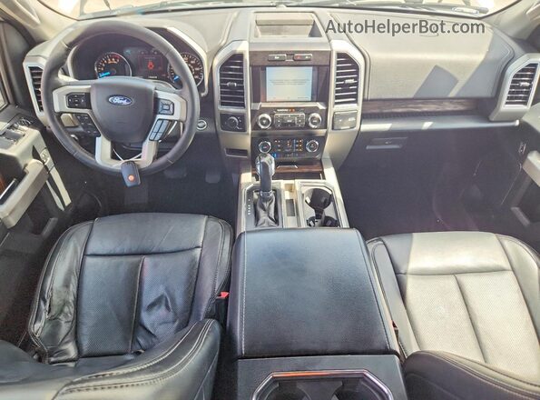 1FTEW1C48KKE13414 2019 FORD F150 White Dashboard view