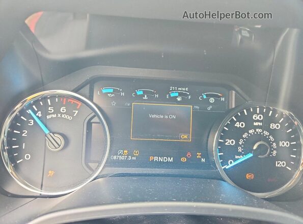 1FTEW1C48LKE36581 2020 FORD F150 Red ხელსაწყოთა პანელის ხედი