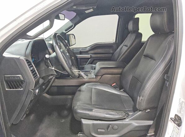 1FTEW1C51KFD42056 2019 FORD F150 White წინა სალონის ხედი