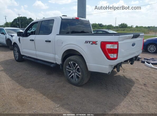 1FTEW1C51MKD15319 2021 FORD F150 White Rear left