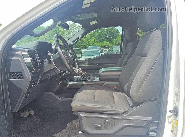 1FTEW1C51MKF11874 2021 FORD F150 Белый Вид салона спереди
