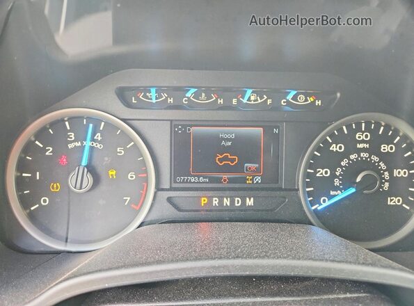 1FTEW1C52JFE59854 2018 FORD F150 Silver Вид щитка приладів