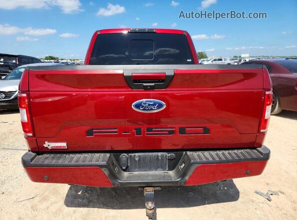 1FTEW1C52JKF39887 2018 FORD F150 Maroon Rear view