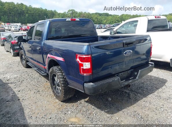 1FTEW1C52KFC88685 2019 FORD F150 Blue Задня ліва чверть