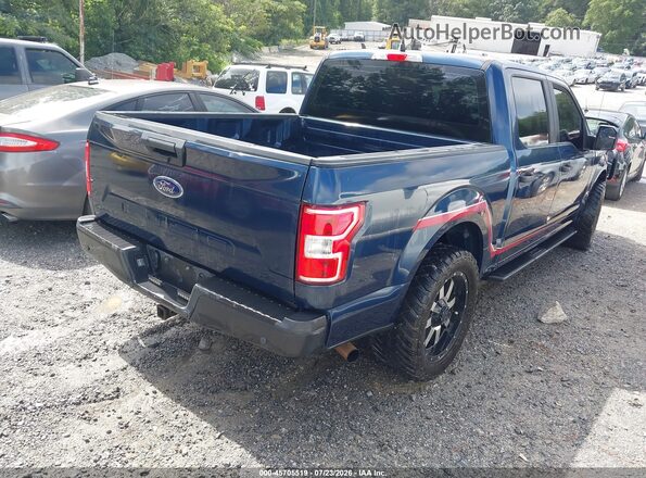 1FTEW1C52KFC88685 2019 FORD F150 Blue Задня права чверть
