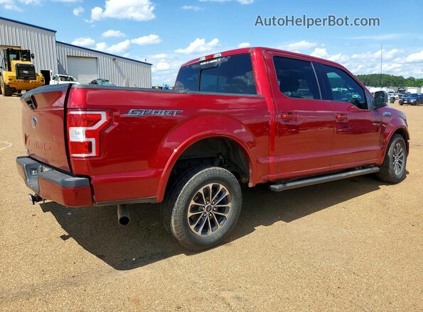 1FTEW1C52KKF26669 2019 FORD F150 Burgundy Rear right