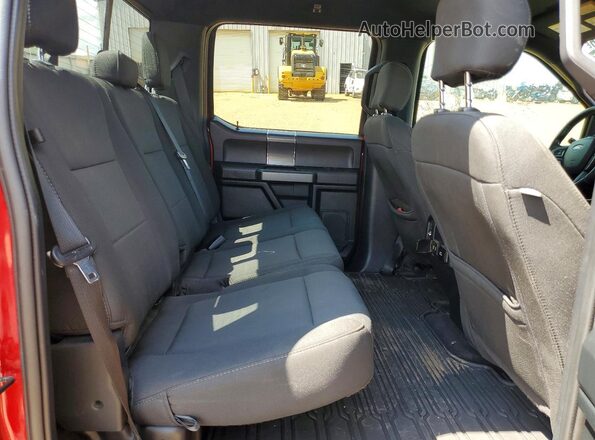 1FTEW1C52KKF26669 2019 FORD F150 Burgundy Rear seats view