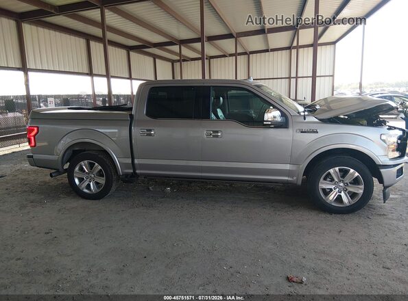1FTEW1C52LFA33696 2020 FORD F150 Silver Rear interior view