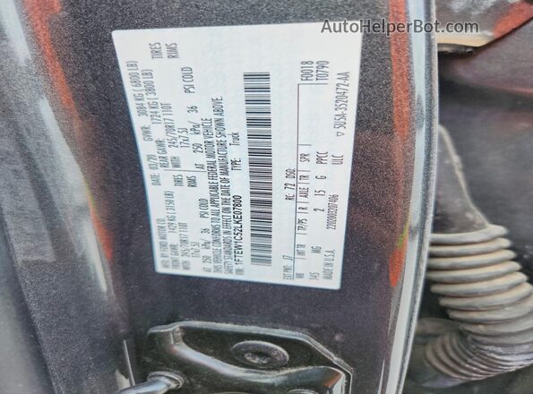 1FTEW1C52LKE07800 2020 FORD F150 Серый Вид наклейки с VIN-кодом