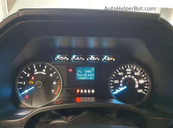1FTEW1C53JKF31099 2018 FORD F150 Silver Vista del cuadro de instrumentos