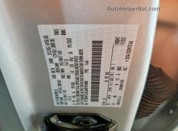 1FTEW1C53JKF31099 2018 FORD F150 Silver Vista del compartimento del motor