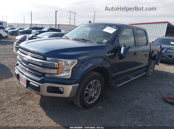 1FTEW1C54LKF51476 2020 FORD F150 Синий Передняя левая четверть