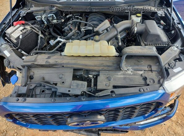 1FTEW1C54NFC37547 2022 FORD F150 Blue Vista interior trasera