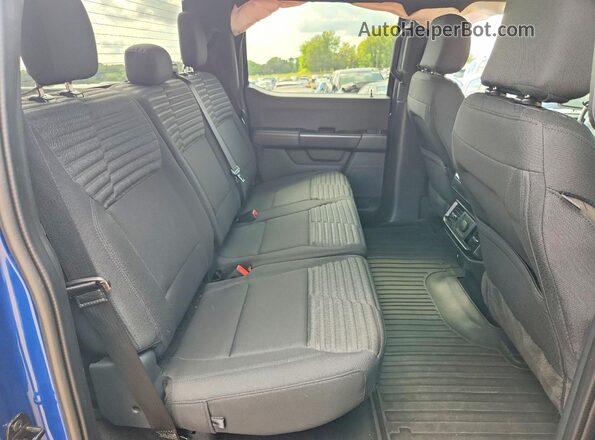 1FTEW1C54NFC37547 2022 FORD F150 Blue Vista de los asientos traseros