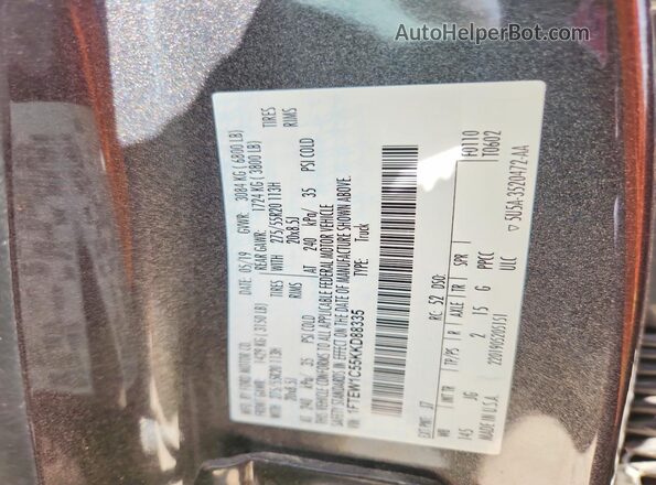 1FTEW1C55KKD88335 2019 FORD F150 Gray Engine compartment view