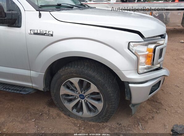 1FTEW1C55KKF08473 2019 FORD F150 Silver Widok z przodu
