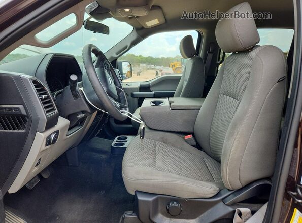 1FTEW1C56KKC40940 2019 FORD F150 Коричневый Вид салона спереди