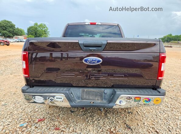 1FTEW1C56KKC40940 2019 FORD F150 Коричневый Вид сзади
