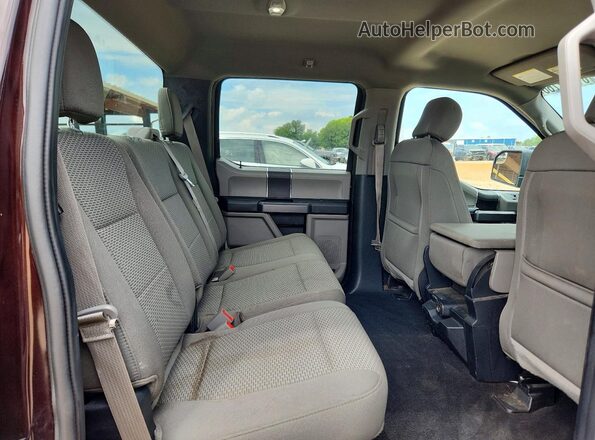 1FTEW1C56KKC40940 2019 FORD F150 Коричневый Вид задних сидений