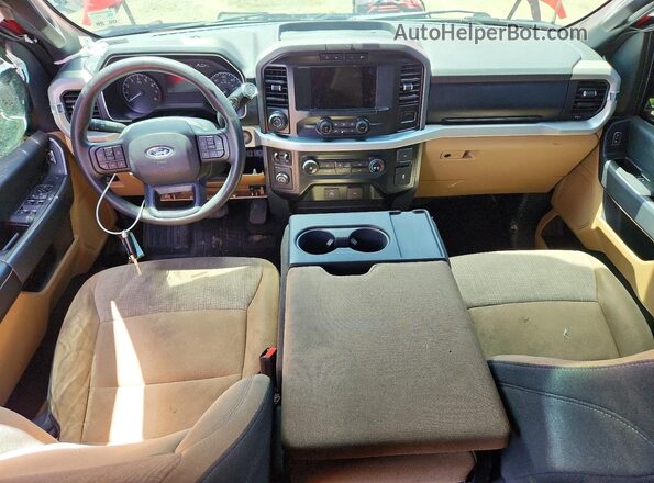 1FTEW1C56MKD45884 2021 FORD F150 Red Widok deski rozdzielczej