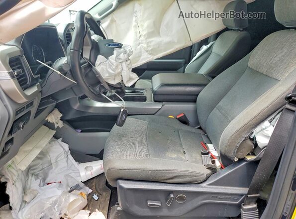 1FTEW1C56MKE32488 2021 FORD F150 Blue Front interior view