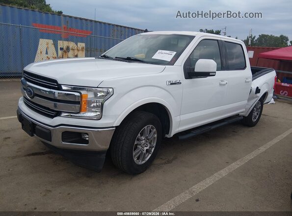 1FTEW1C57LFA22483 2020 FORD F150 White Առջևի ձախ երեք քառորդ տեսարան