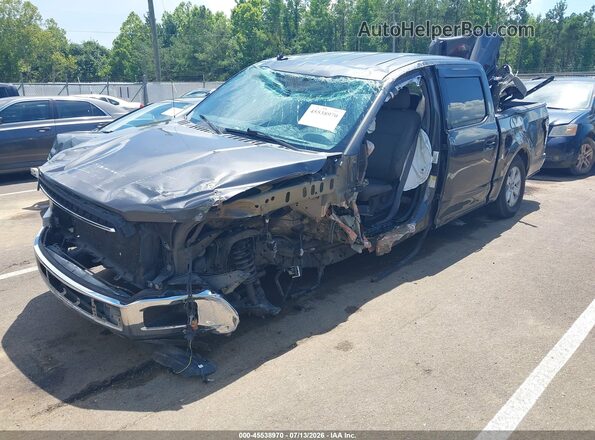 1FTEW1C58KKC88987 2019 FORD F150 Gray Առջևի ձախ երեք քառորդ տեսարան